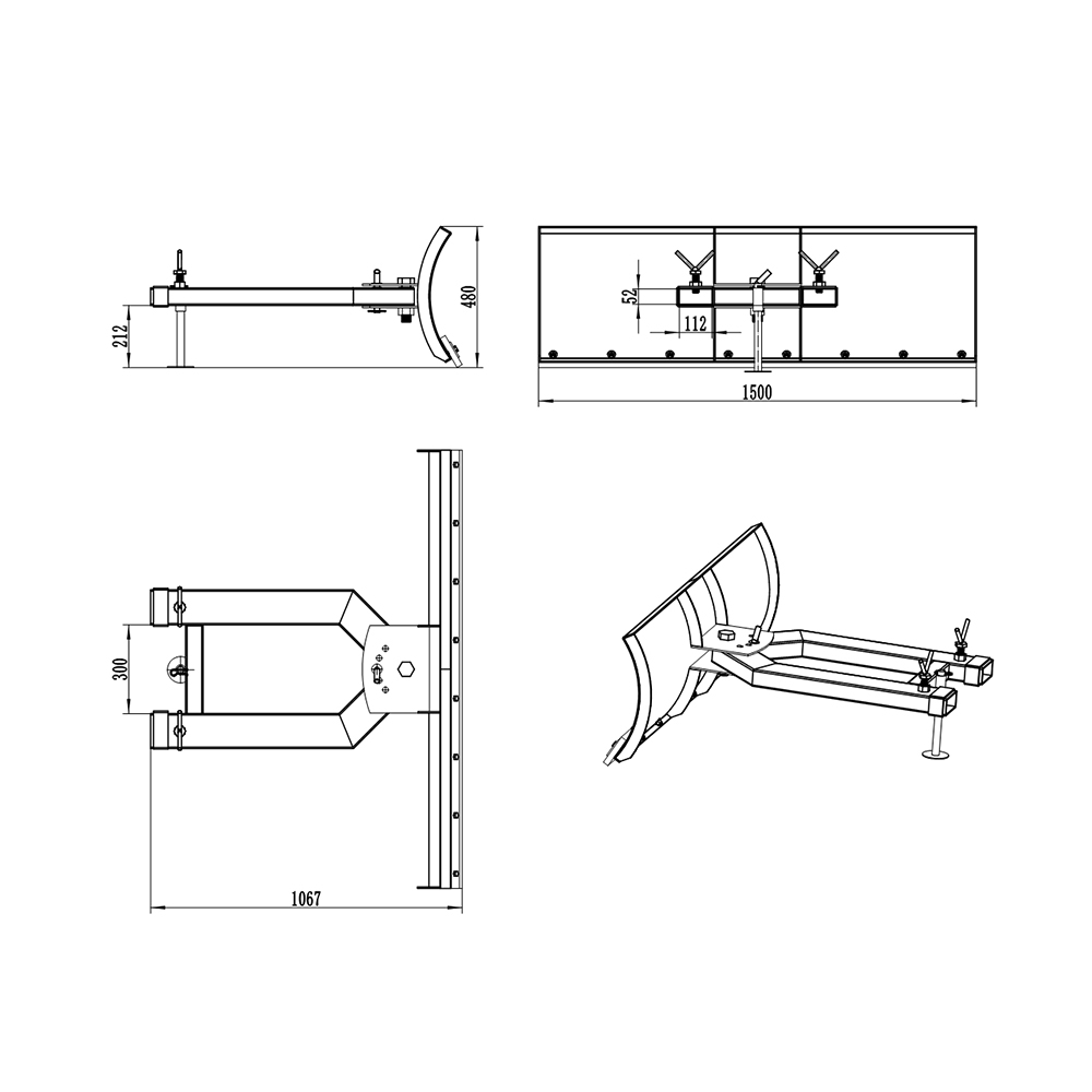 Lưỡi cày tuyết details