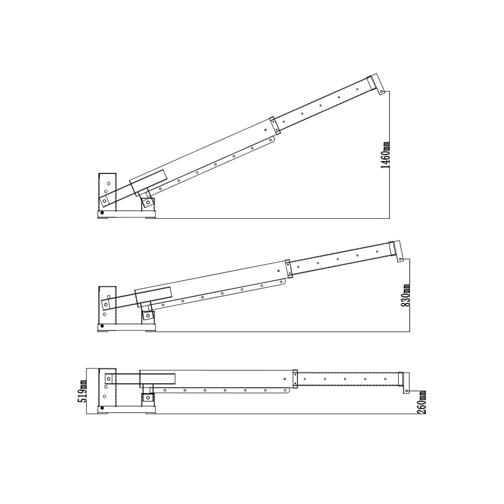 Cần cẩu quay có thể điều chỉnh được gắn trên càng nâng details